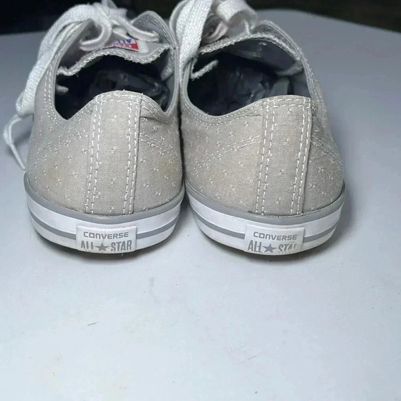 Conversr All Stars Pin Dot Chuck Taylors Light Gray - Picture 3 of 7